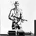 Produktbild Cyalla Gangster Hut Gun Waffen Mafia Tommy-Gun Vinyl Wandtattoo Home Decor Kunst Removable Wandaufkleber 43 * 64 Cm