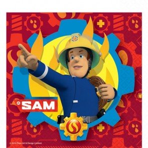 Amscan International 9902177 Feuerwehrmann Sam Servietten 33 cm