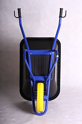 Kelberg Hof-Schubkarre 120l PP mit Starco Flex Lite 400-8 PU Vollgummirad - 3