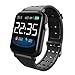 Produktbild JIEGEGE Fitness Tracker, Herren Damen Puls Sport Rekord Mesh Strap Running Pedometer Elektronische Smart Armbanduhren, TFT Großfarbdisplay, Für iPhone Und IOS