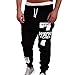 Produktbild Hosen Herren, Sunday Mens Baumwolle Fashion Hosen Männer Hosen Casual Hosen Sweatpants Sportshosen 2018 (Schwarz, 4XL)