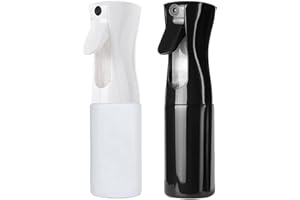 Meijunter 2Pcs 200ml Botella Pulverizadora Recargable Atomizador Plástico Continuo Agua Ultrafina y Aceite Pulverizador para Peluquería Cuidado de la Piel Plantas Mascotas Cocina