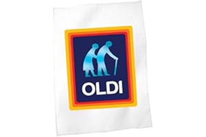 SMARTYPANTS Oldi Tea Towel - Novelty Joke Funny Fun Kitchenware 100% Polycotton 170 gsm 72g Natural Luxurious Feel Designed For Ease Of Decoration (White Prime)