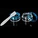 5Pcs Empty Plastic Pump Lotion Bottles 80ml + Spray Bottles 80ml + Facial Cream Mask Container 20g for Travel Makeup Perfume Liquid Lotion Cream Mask---Blue and Clear