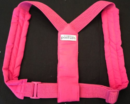 Swedish PostureClassic - PINK - Size MEDIUM/LARGE - Unisex Adjustable Back Shoulder - Support Brace Belt
