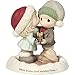 Produktbild Precious Moments Warm Wishes and Holiday Kisses Bisque Porcelain Figurine 181014 Figur, Porzellan, Mehrfarbig One Size