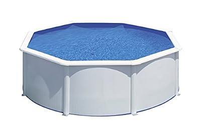 Gre KITPR353 Bora Bora Piscine démontable Ronde en Acier Blanc Ø350 x 90 cm
