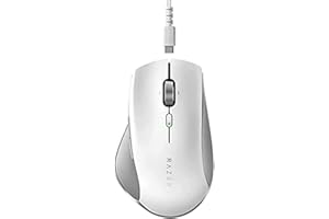 Razer Pro Click - Souris Professionnelle sans Fil (Souris de Bureau pour PC & Mac, Bluetooth, Autonomie de Longue Durée, Capteur Optique de Souris de 5e Gen) Blanc Mercury