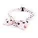 Produktbild sourcingmap® Haustier Hund Kugel Dekor Herz gedruckt einstellbar Schleife Halsband Rosa de