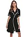 Produktbild Lucyme Damen Morgenmantel Kimono Kurz Nachtwäsche Bademantel Robe Schlafanzug