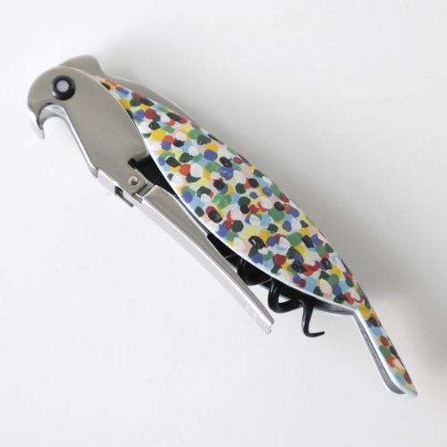 Alessi „Parrot“ Sommelier-Korkenzieher aus Gußaluminium und PC. Handdekoriert, „Proust“. Licensed by Pulltaps - 2