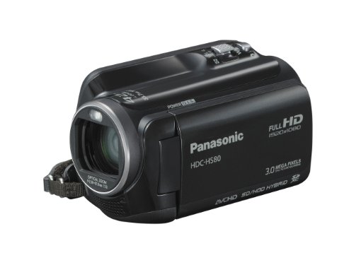 Panasonic HS80 Full HD Camcorder - Black (120GB HDD, x42 Intelligent Zoom, x37 Optical Zoom, Wide Angle Lens & iA + Face Recognition & New Hybrid OIS)