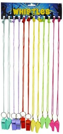 AK21 COLOURED WHISTLE FOR PARTY SPORT FESTIVAL RAVE NEON: Purple