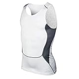 ROPALIA Mens Tight Training Sport Vest Fitness Sleeveless Gym Shirt Athletic Top