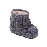 Koly® Baby Winter Warm First Walking Shoes Bowknot Soft Sole Toddler Snow Boots