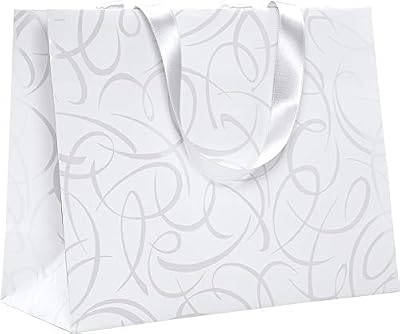 Clairefontaine 223760C Sac shopping 32x13x24,5cm Collection Premium Blanc Motif Arabesques