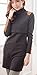 Bearsland Women's Turtleneck Long Breastfeeding Nursing Top Black UK Size 12-14