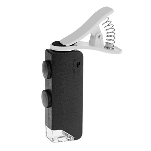 MagiDeal 60-100X Lighted Magnifying Glass w/ Universal Clip Pocket Microscope RS.485 (58.00% Off) - Amazon