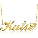 Namenskette Gold aus 750er vergoldetem 925er Silber -Personalisiert mit Ihrem eigenen Wunschnamen!