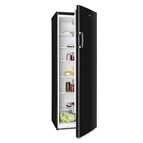 Klarstein Bigboy  Khlschrank  Standkhlschrank  335 Liter Fassungsvermgen  175 cm hoch  60 cm breit  6 Etagen  Gemsefach  11 Einhngungen  wechselbarer Transchlag  elegante Optik  freistehend  schwarz