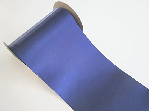 10 m Satin-Schleifenband in 10 cm Breite : Nachtblau- Dunkles Blau