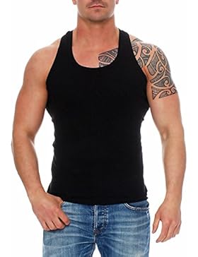 Herren Unterhemden Fitessshirt Ramboshirt Sport T-Shirt Achselhemd Muskelshirt Baumwolle von SGS