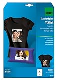 Ideal para personalizar tela de algodón oscuro: camisetas, bolsos, delantales, ropa para bebés. Realizar regalos originales para despedidas, asociaciones, cumpleaños, fiestas con amigos, etc.