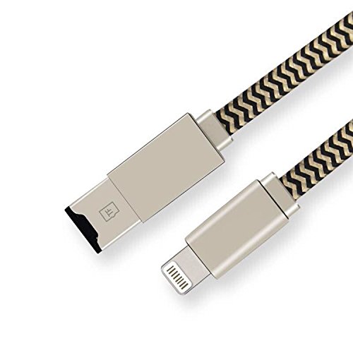 3in1 kartenleser für iPhone, iPad, PC und Mac. Intelligentes Design mit Anschlüssen für high-speed Lightning und USB. Für das leichte Wechseln von Speicherkarten sind Einschübe für MicroSD. - 2