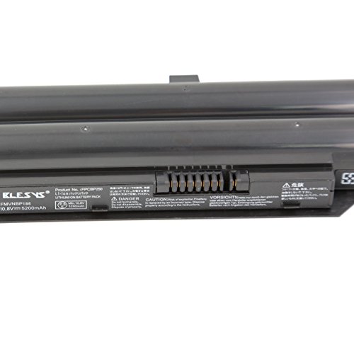 BLESYS -5200mAh Fujitsu LIFEBOOK A530, LIFEBOOK A531, Lifebook AH42 / E, Lifebook AH530, Lifebook AH530 / 3A, LIFEBOOK AH531, Life LH52 / C, Lifebook LH520, Lifebook LH530, Lifebook LH701, Life LH701A, Life PH50 / C, Life PH50 / E, Lifebook PH521 Series Akku Laptop für CP477891-01 CP478214-02 FMVNBP186 FMVNBP189 FMVNBP194 FPCBP250 FPCBP250AP S26391-F495-L100 S26391-F840-L100 CP478214-02 ersetzen - 2