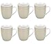 Produktbild Van Well 6er Set Kaffeebecher Serie Vario Porzellan - Farbe wählbar, Farbe:beige