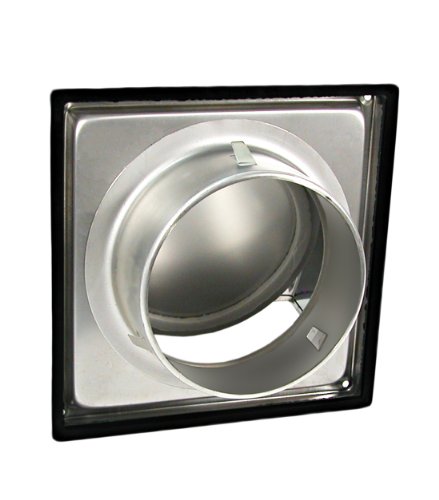 Edelstahl Überdruckklappe LG 5512 L integr. Rückstauklappe Rohranschluss DIN Ø 125 - 2