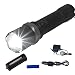 Produktbild HF High Power Signal CREE-LED Taschenlampe aus Aluminium, SMD-LED-Akku mit Ladegerät