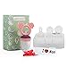 Produktbild Baby Fruchtsauger GUHEE Lebensmittel Silikon Schnuller Beißring Gemüsesauger mit Schnuller Clips und 3 Silikon Nippel Ersatz (Rosa)
