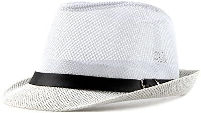 WDOIT 1pcs British Prairie Hat Caps Summer Beach British Style Straw Hat Sun Hat Outdoor Travel Hats 56-58 (Free Size)