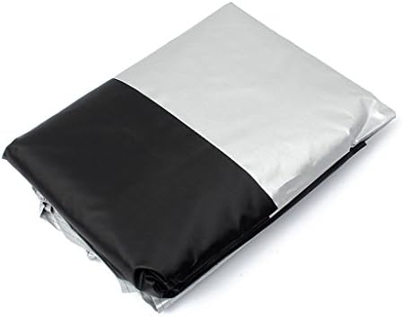 MSpark 190T Nylon Universal Waterproof Single Bicycle Cycle Bike Scooter Cover Outdoor Rain Dust Bask Protector 78.7 x 43.3 x 27.5-Inch Black &amp; Silver