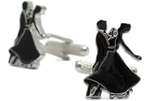 ONYX - ART Mens Cufflinks - Ballroom Dancing Design