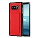 Price comparison product image Radoo Galaxy Note 8 Case, Leather Back Cover,Flexible TPU Bumper Silicone Hybrid Cellphone Case [Slip Resistant] with Card Slots Holder for Samsung Galaxy Note 8 (Red)