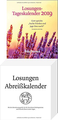 Losungen-Tageskalender 2019: Die täglichen Losungen und Lehrtexte