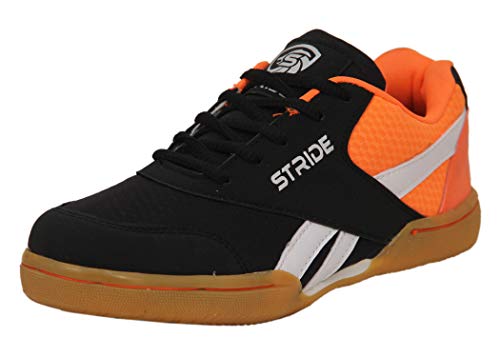 Stride Black and Orange Girls Badminton Shoes RS.599.00