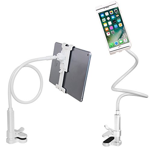 Flexibler Handy StÃ¤nder Tablet Halter, Afunta lang Arm Lazy Smartphone-Halterung, universal 360Â Rotation Klemme Schwanenhals-Halterung fÃ¼r iPad iPhone Android, Schreibtisch Bett Tisch BÃ¼ro Bad