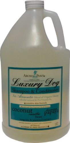 Aroma Paws Sensitive Skin Coconut Hawaiian Papaya Shampoo, 3.8 Litre