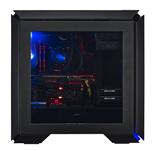 Cooler Master MasterCase Pro 6 Blue LED PC-Geh  use  ATX  micro-ATX  Mini-ITX  USB 3 0  Seitenfenster  MCY-C6P2-KW5N