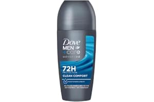 Dove Men+Care advanced Anti-Perspirant Clean Comfort Deodorant med 72 timmar mot kroppslukt och underarm våthet med Triple Action Technology 6 x 50 ml