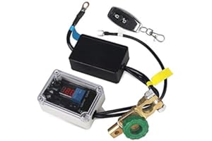 Mota Coupe Batterie Interrupteur Electrique Voiture Compatibilité Universelle Automatique Télécommandé Stop Pannes (1 x télécommande)