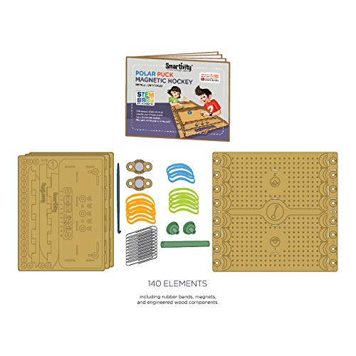 Smartivity Magnetic Hockey STEM DIY Fun Toys, Educational & Construction based Activity Game for Kids 8 to 14, Gifts for Boys & Girls, Made in India - Image 5