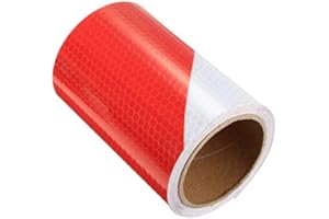 Alamor MOMOALA Avertissement De La Circulation Nuit De Sécurité Bandes Réfléchissantes Rouge Blanc Biais Ruban Adhésif à Choisir Parmi 5 Cm/10 Cm/20 Cm.