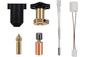 Doxiuyo Kit Hotend Aggiornato per K1 HOTEND per K1/K1 Max. Kit Blocco Riscaldante in Ceramica per Estrusore per Stampante 3D K1. Accessori in Silicone+Metal per Stampante 3D K1.