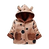 Winterjacke Für Kinder Jungen Langarm Jacke Mantel Mit Kapuzen Warm Plüsch Kindermantel Outwear
