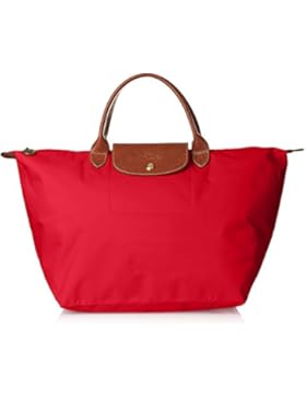 Longchamp Damen Le Pliage Medium Henkeltasche, Rot (Red), 20 x 28 x 30 cm