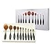 2016 New Professional 10 Pcs Soft Oval Toothbrush Makeup Brush Sets Foundation Brushes Cream Contour Powder Blush Concealer Brush Makeup Cosmetics Tool Set